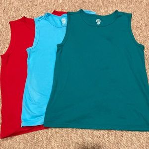 3 Boy’s tank tops! Blue, Green, & Red.